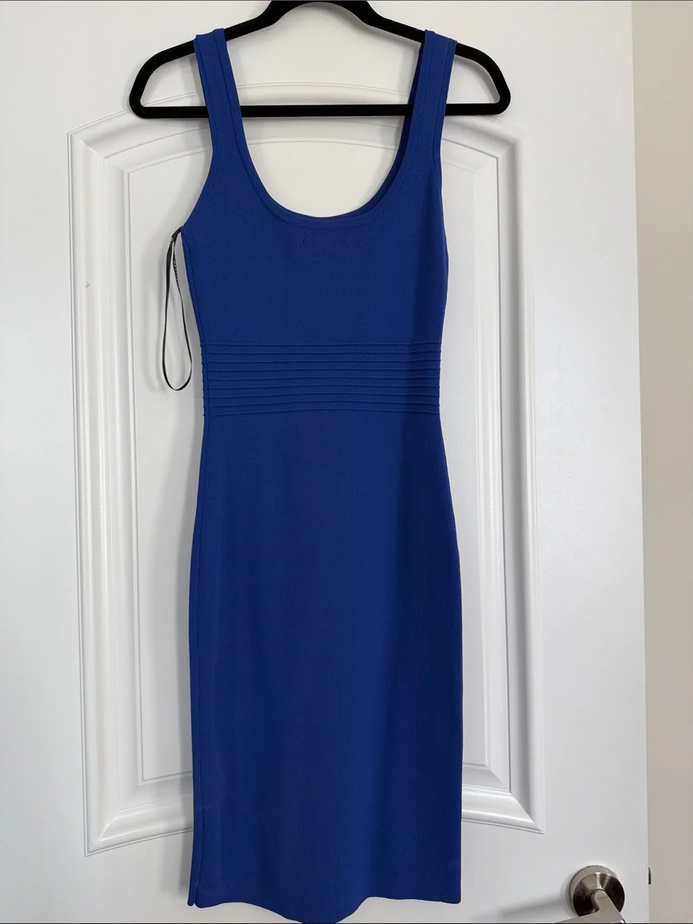 Marciano Royal Blue Scoop Neck Midi Dress - Picture 1 of 4